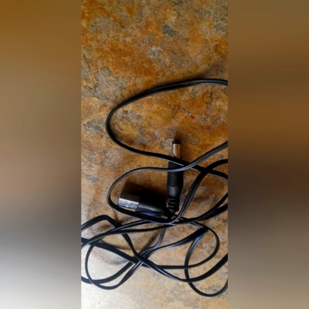 Black Audio Cable with 3.5mm Male Connector